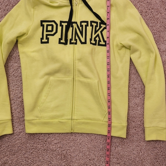 Women' s Pink Neon Green Hoodie Size Medium. - Picture 6 of 6